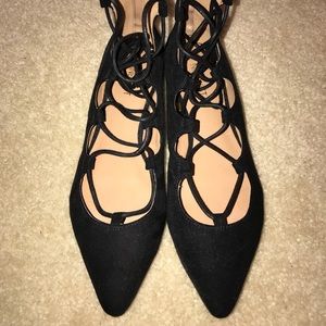 Nine West Ankle Wrap Flats